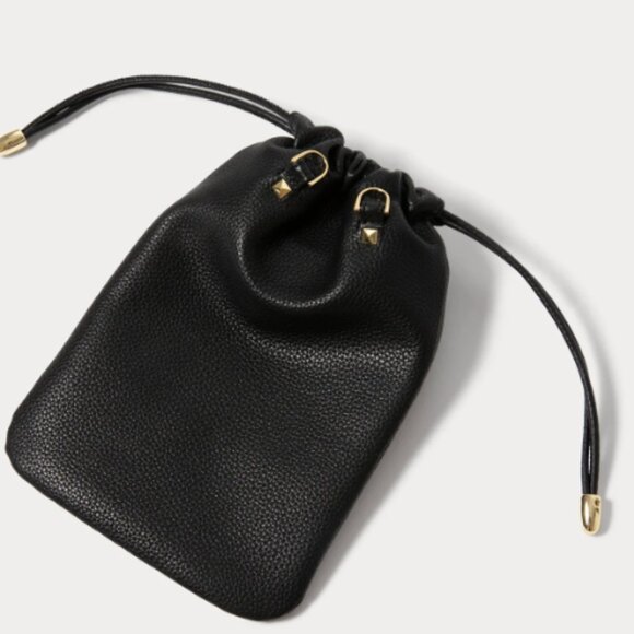 Bandolier Handbags - Bandolier Drawstring Smooth Leather Pouch